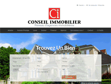 Tablet Screenshot of conseil-immobilier.net